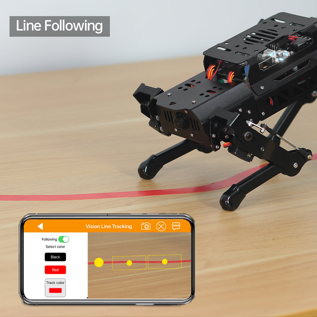 PuppyPi Hiwonder Quadruped Robot with AI Vision Powered by Raspberry Pi ROS Open Source Robot Dog